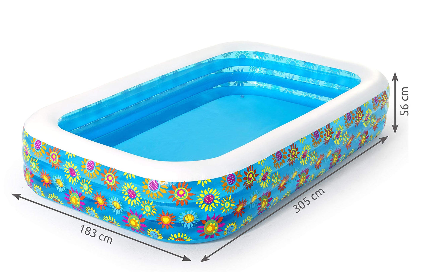 Alberca Piscina Inflable Rectangular 305 Cm Familiar Bestway