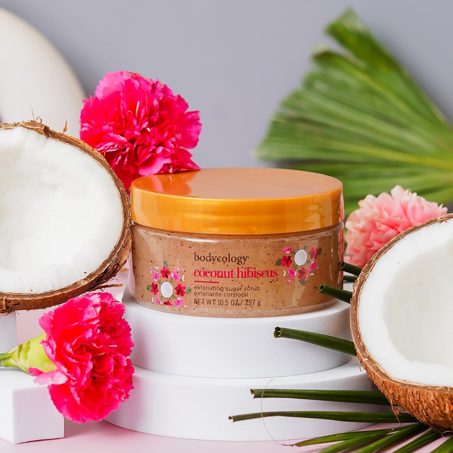 Coconut Hibiscus Exfoliating Sugar Scrub by Bodycology for Women - 10.5 oz Scrub