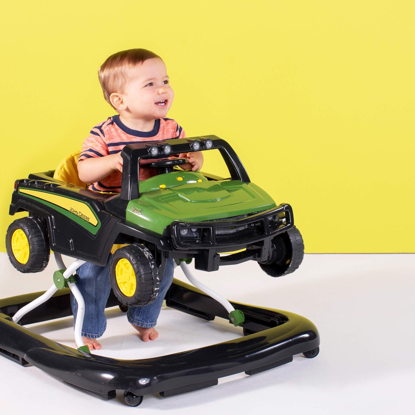 Bright Starts John Deere Gator 3 maneras de jugar Walker, a partir de 6 meses