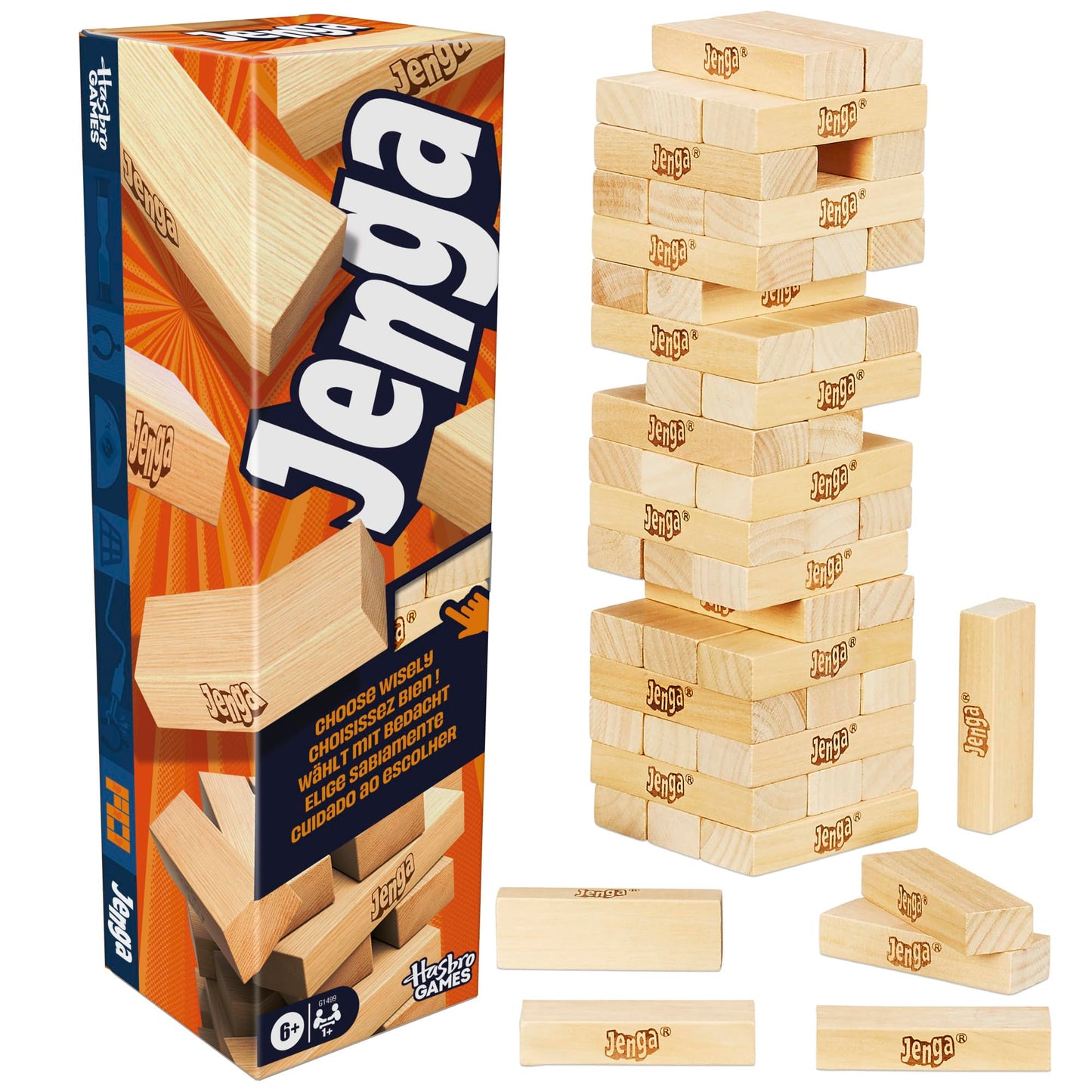 Hasbro Games Juego de Mesa Jenga Dado Digital
