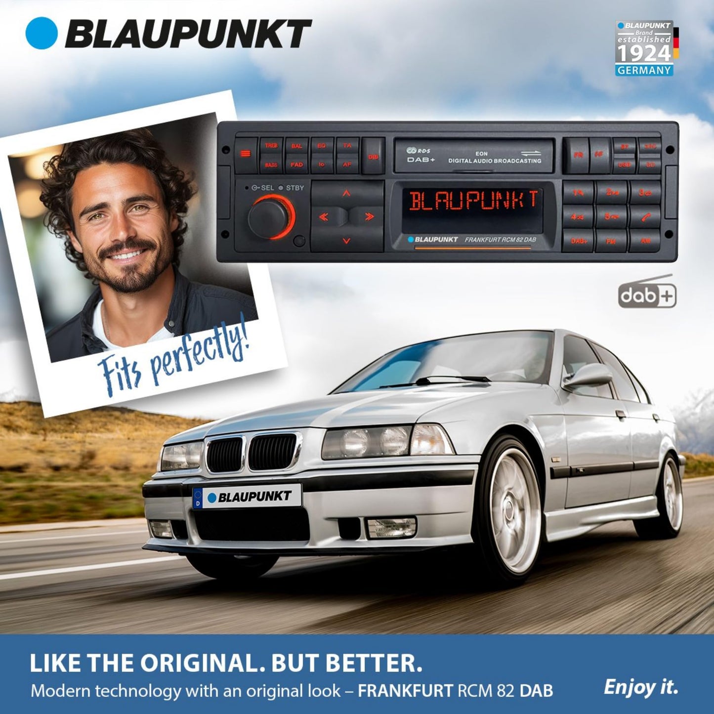 BLAUPUNKT Frankfurt RCM 82 Dab Radio con Bluetooth - Negro