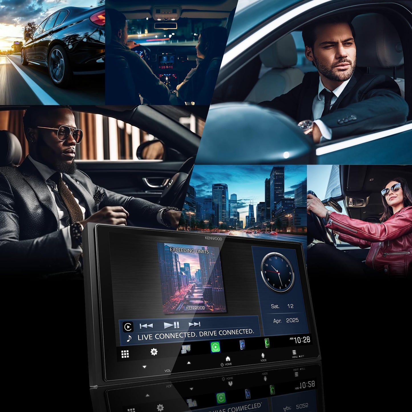 Kenwood DMX8710S Receptor multimedia digital HD de 6 pulgadas (no reproduce discos)
