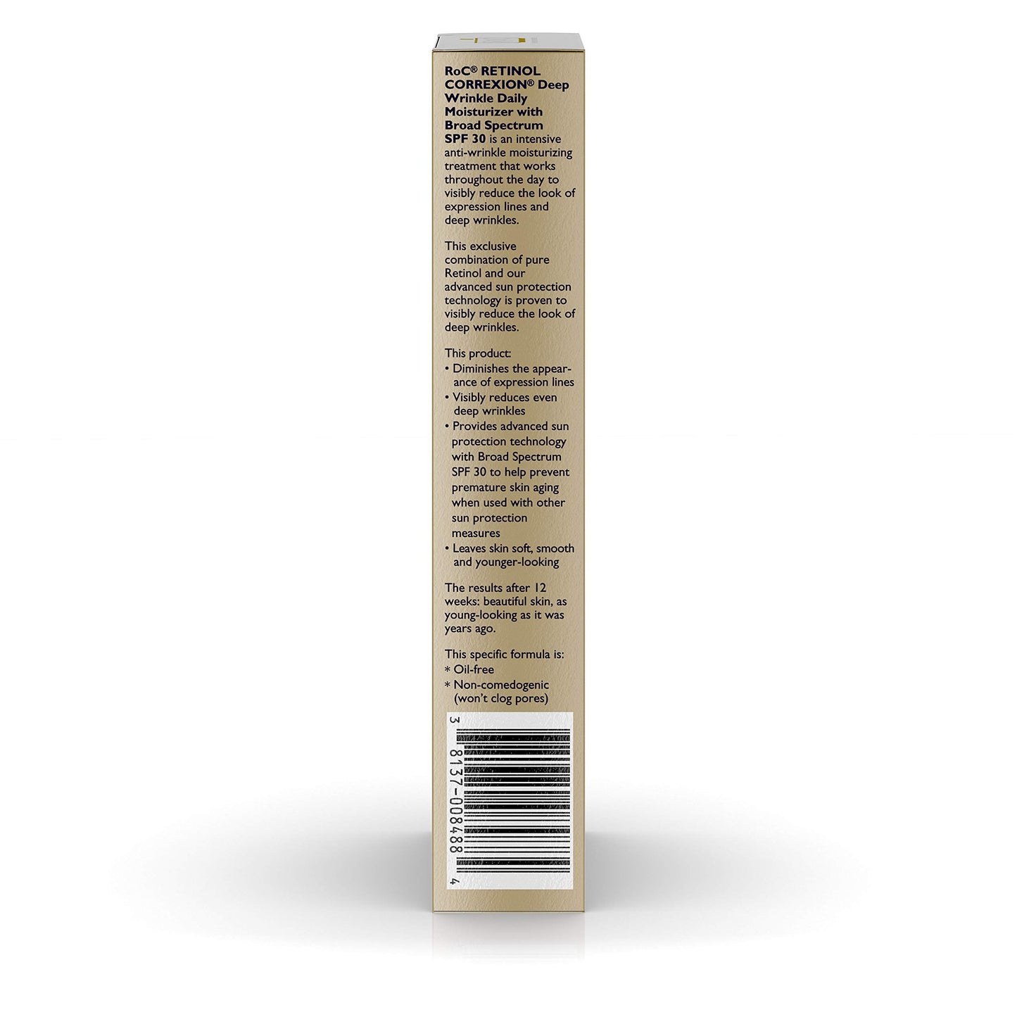 Roc Retinol Correxion Deep Wrinkle Daily Moisturizer, SPF 30, 1.0 Ounce Tube