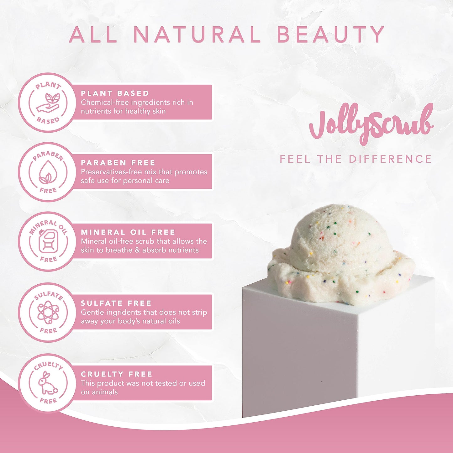 Exfoliante de Azúcar Toeah JollyScrub Birthday Cake Hidratante con Manteca de Karité y Aceites Nutritivos 200ml