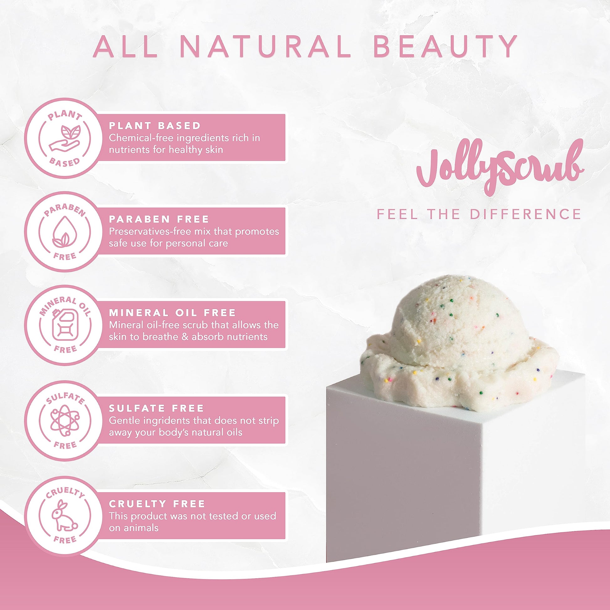 Exfoliante de Azúcar Toeah JollyScrub Birthday Cake Hidratante con Manteca de Karité y Aceites Nutritivos 200ml