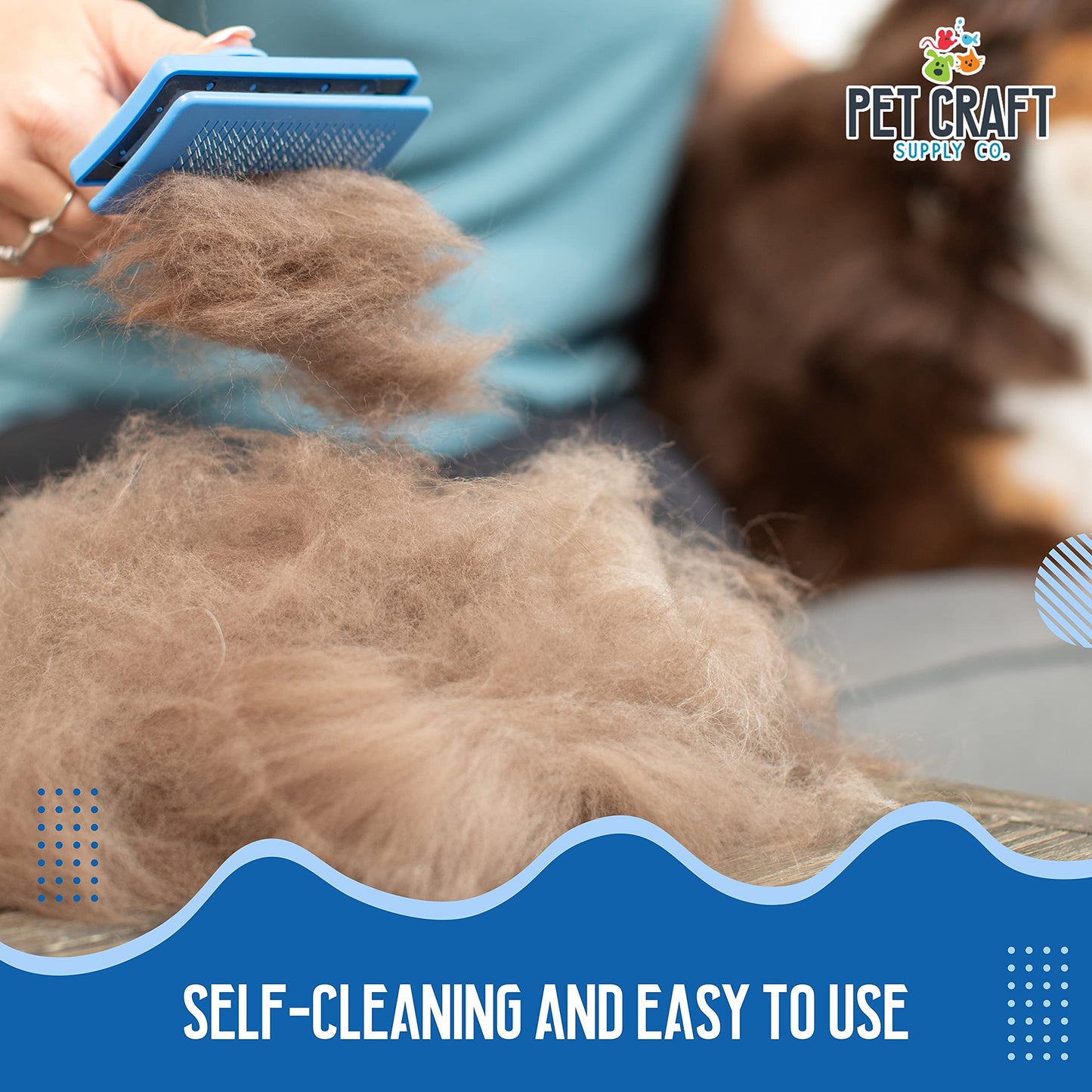 Cepillo de limpieza para mascotas para gatos y perros de pelo corto y largo, pequeño, mediano y grande, con cerdas de metal, para eliminar el desprendimiento, desenredante, cachorro, gatito