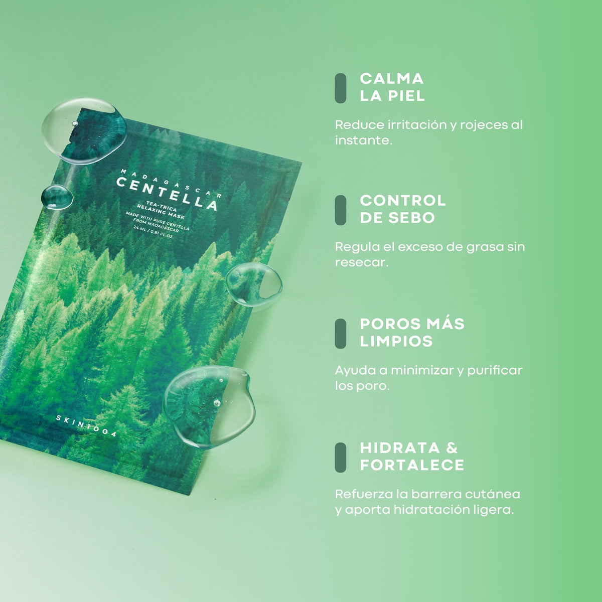 SKIN1004 Madagascar Centella Tea-Trica Relaxing Mask 24Ml X 5Ea