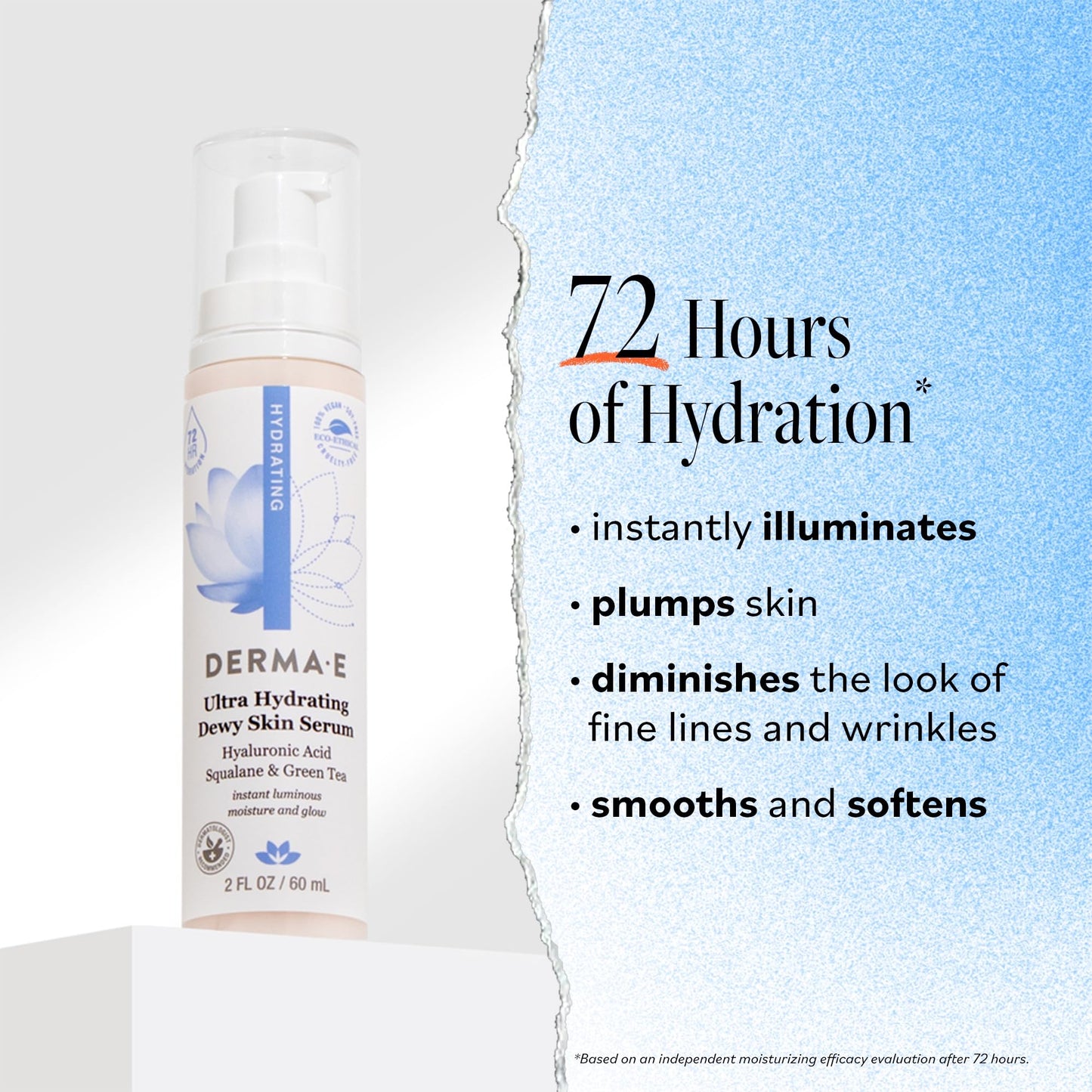 DERMA-E Hydrating Serum with Hyaluronic Acid, 2 oz