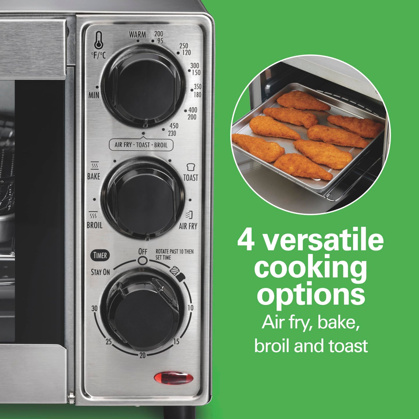 Hamilton Beach Horno tostador Sure-Crisp con freidor con aire
