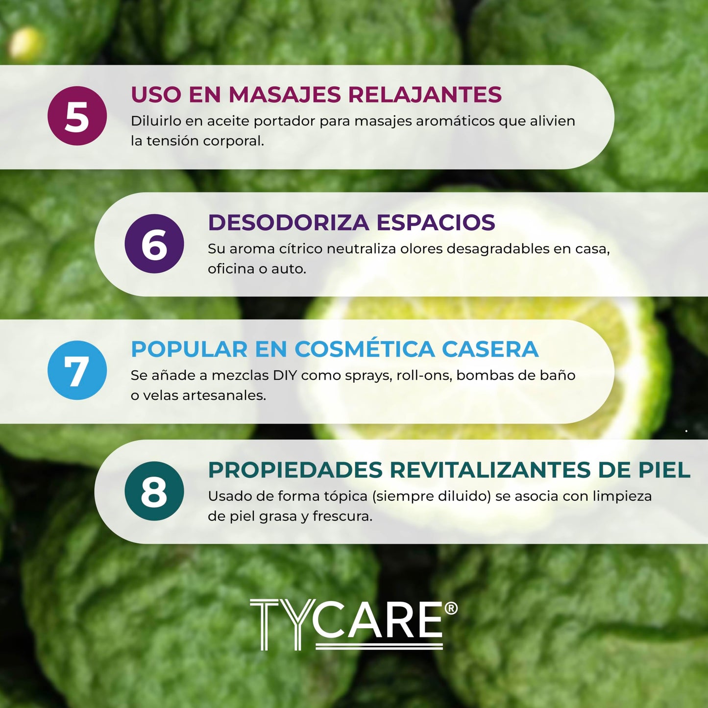 Aceite Esencial TY CARE Bergamota 100% Puro y Natural