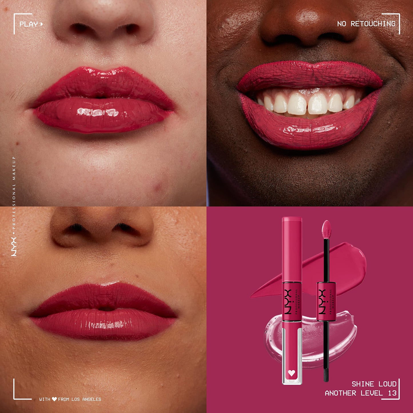 NYX Professional Makeup, Shine Loud, Labial Líquido Larga Duración, Anot