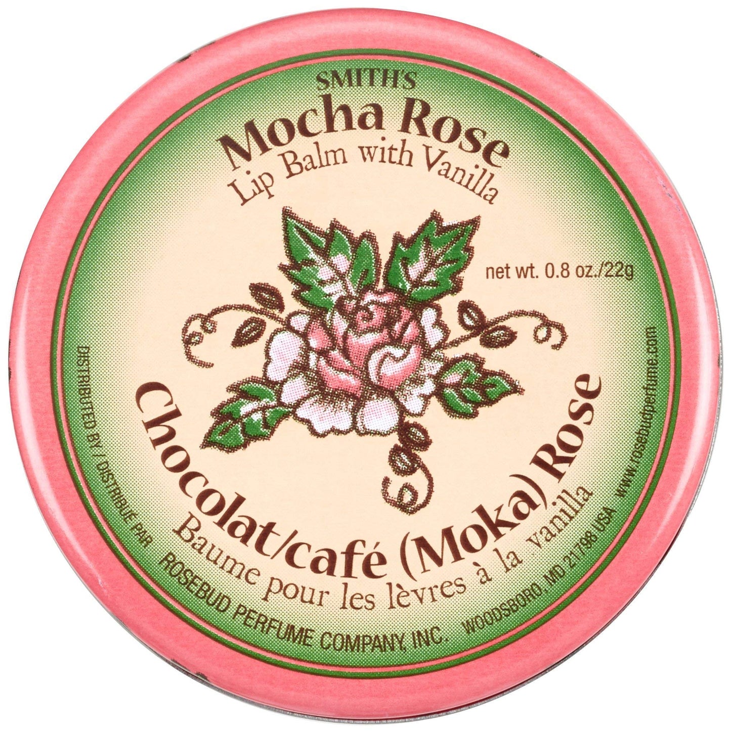 Bálsamo Labial Rosebud Mocha Rose 8 Ounce