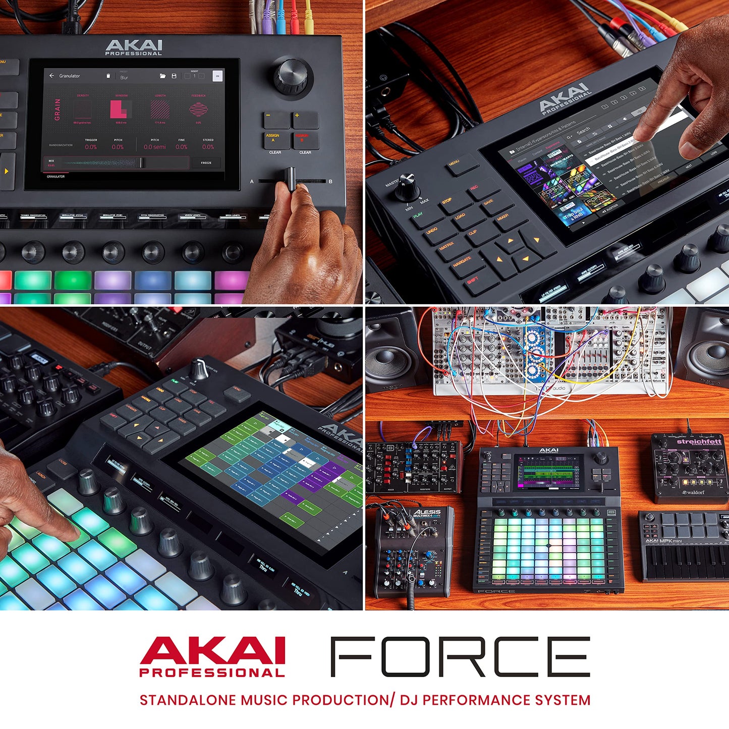 AKAI Professional FORCE – Sistema autónomo de producción musical, secuenciador MIDI, Synth Engines, MPC sampling y lanzamiento de clips estilo Ableton