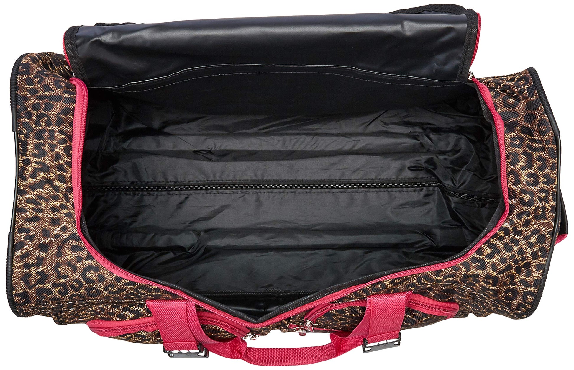 Bolsa de Lona con Ruedas Rockland Rosa Leopardo
