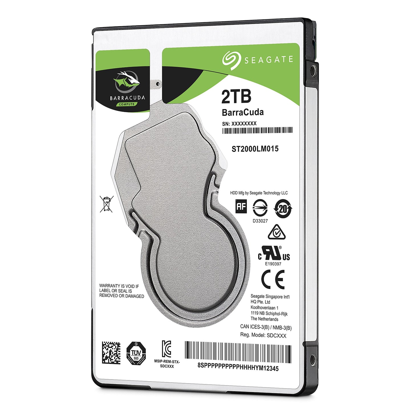 Disco Duro Interno Seagate Barracuda 2.5 Negro 2 TB Sata para Ultrabook