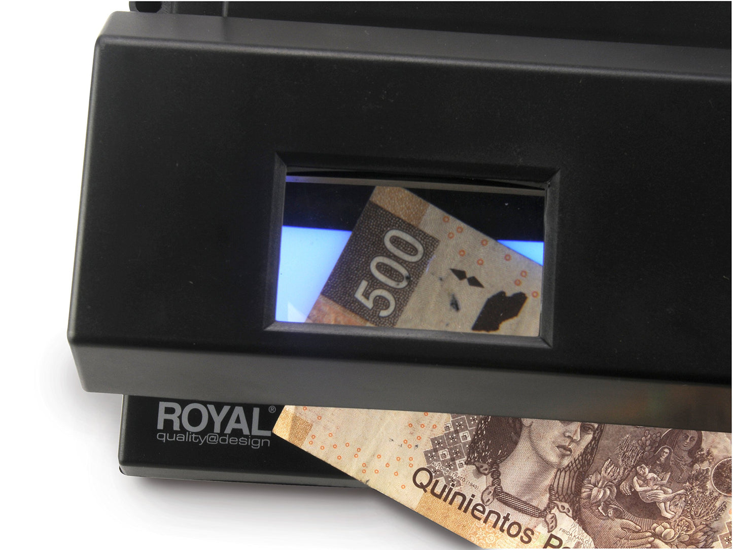 Detector de Billetes Falsos Royal UV1 con Alerta Sonora y Calculadora