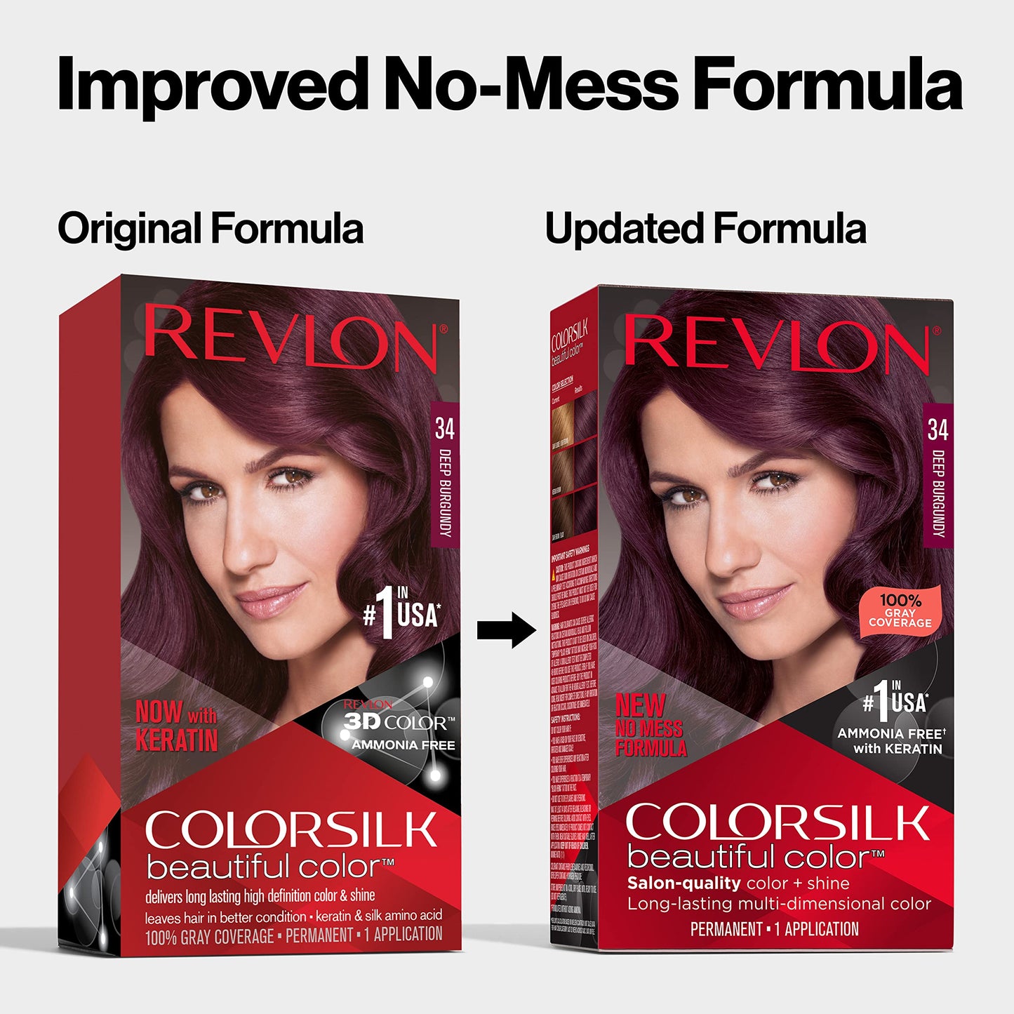 Revlon ColorSilk Haircolor, Deep Burgundy, 1 Count