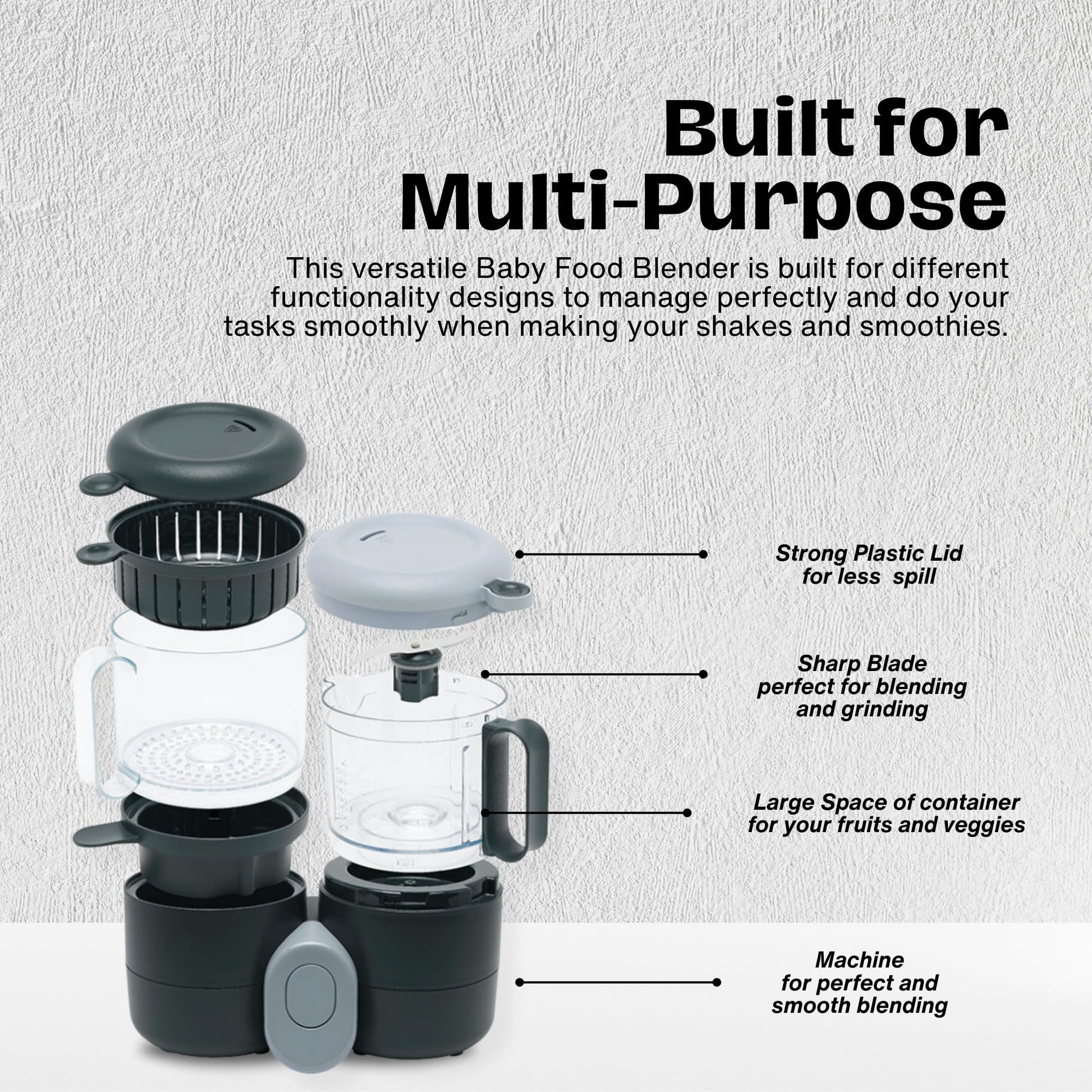 Vaporizador y Licuadora para Bebé Multifunción con Descongelación y Recalentamiento