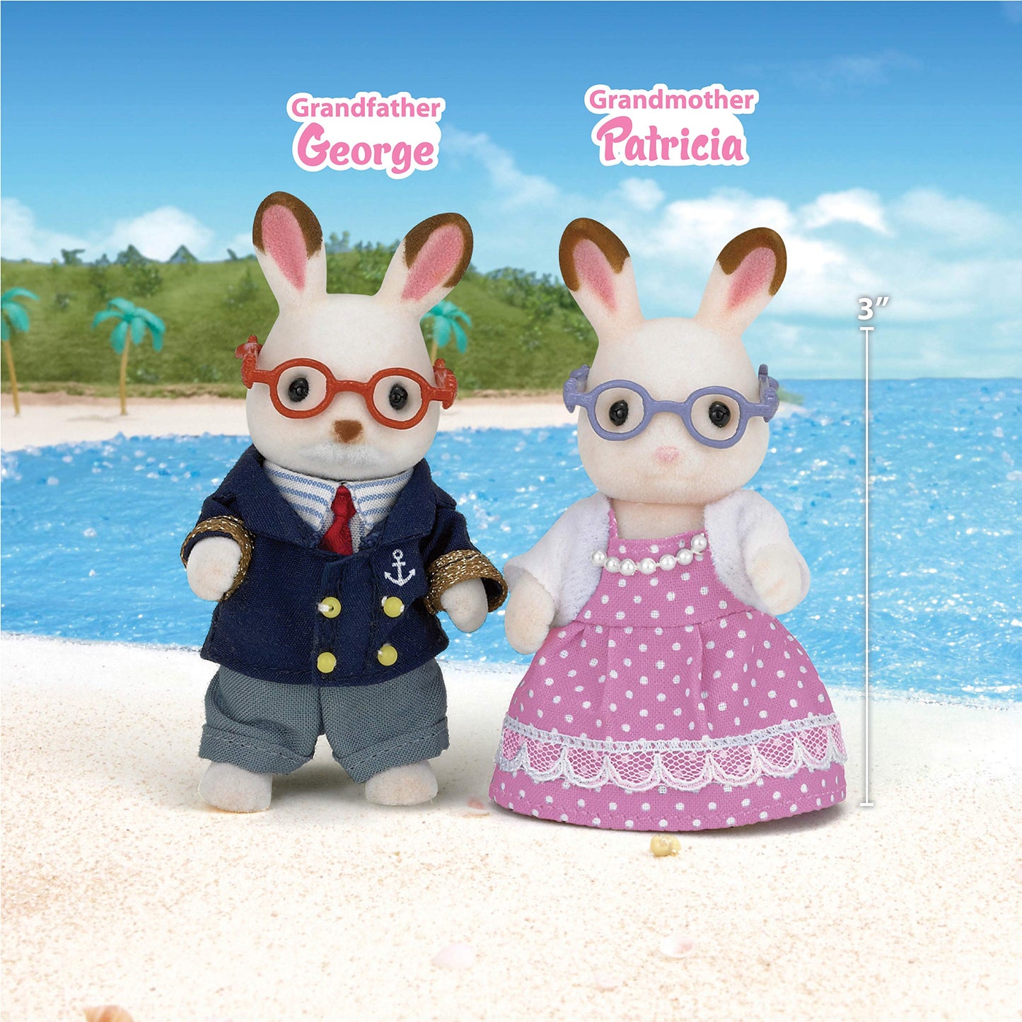 Calico Critters Familia, Abuelos de Conejo Hopscotch, Versión Original.