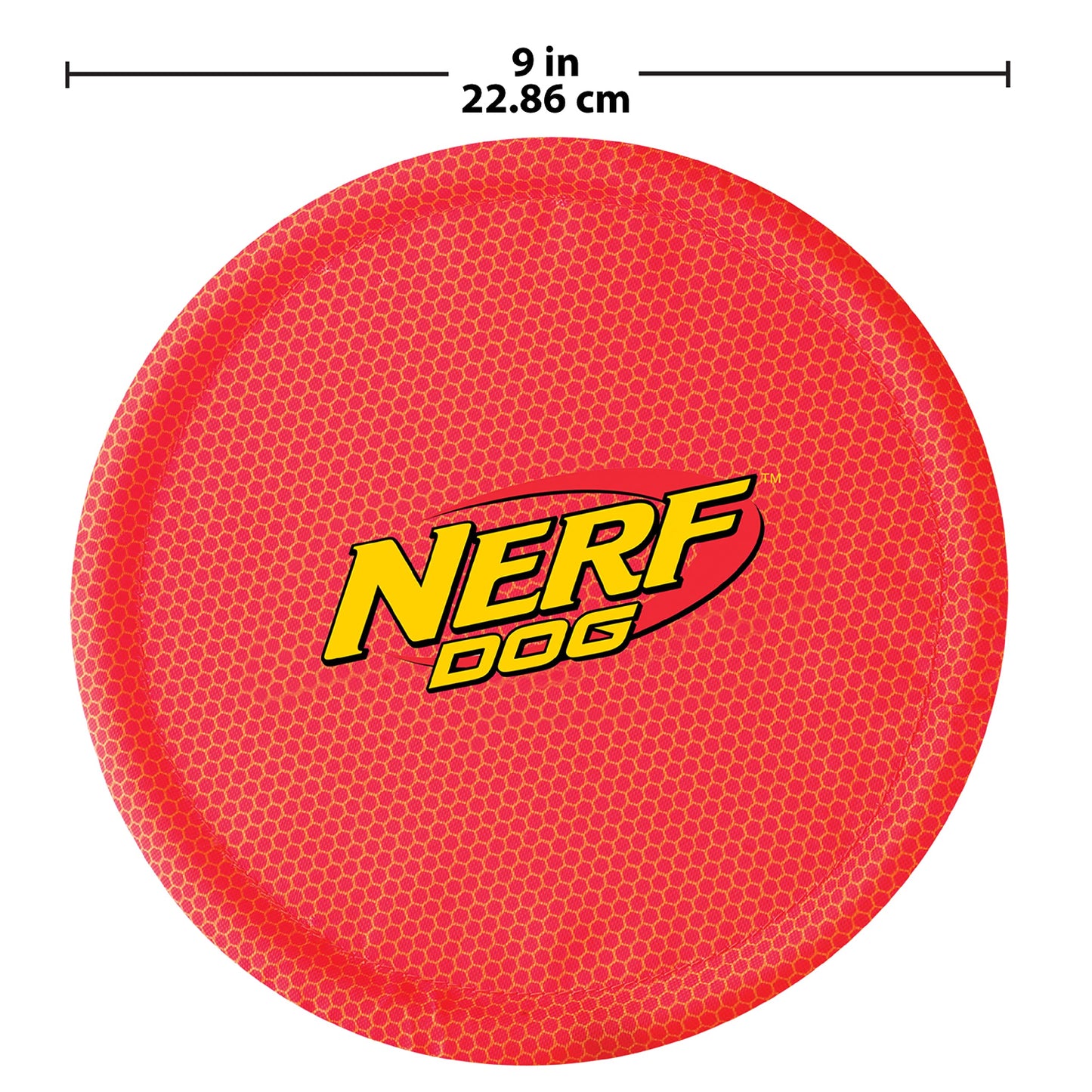 Disco Volador de Nylon Nerf Dog Grande Rojo para Perros