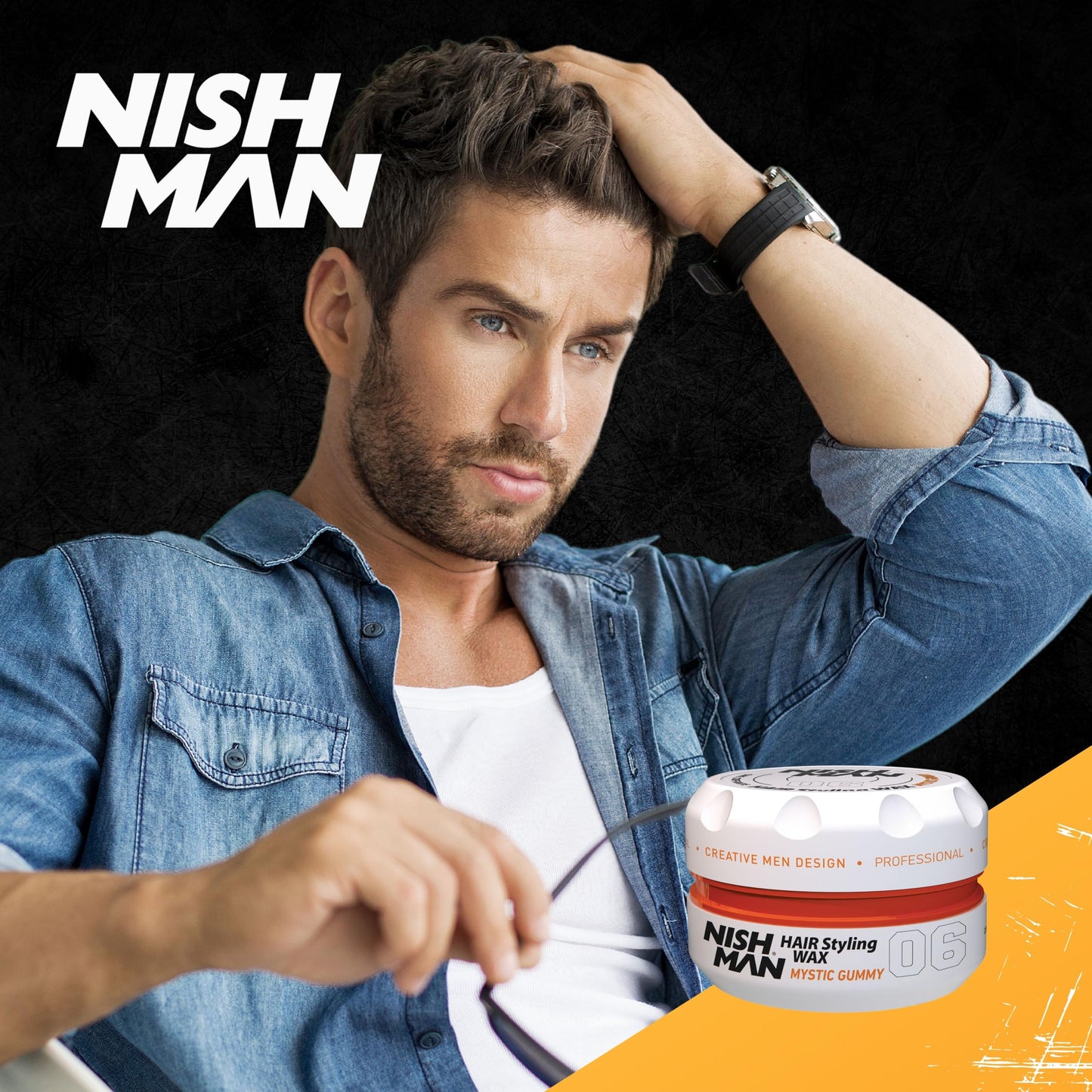 Nishman Serie Hair Styling (06 Mystic Gummy AQUA WAX, 150 ml)
