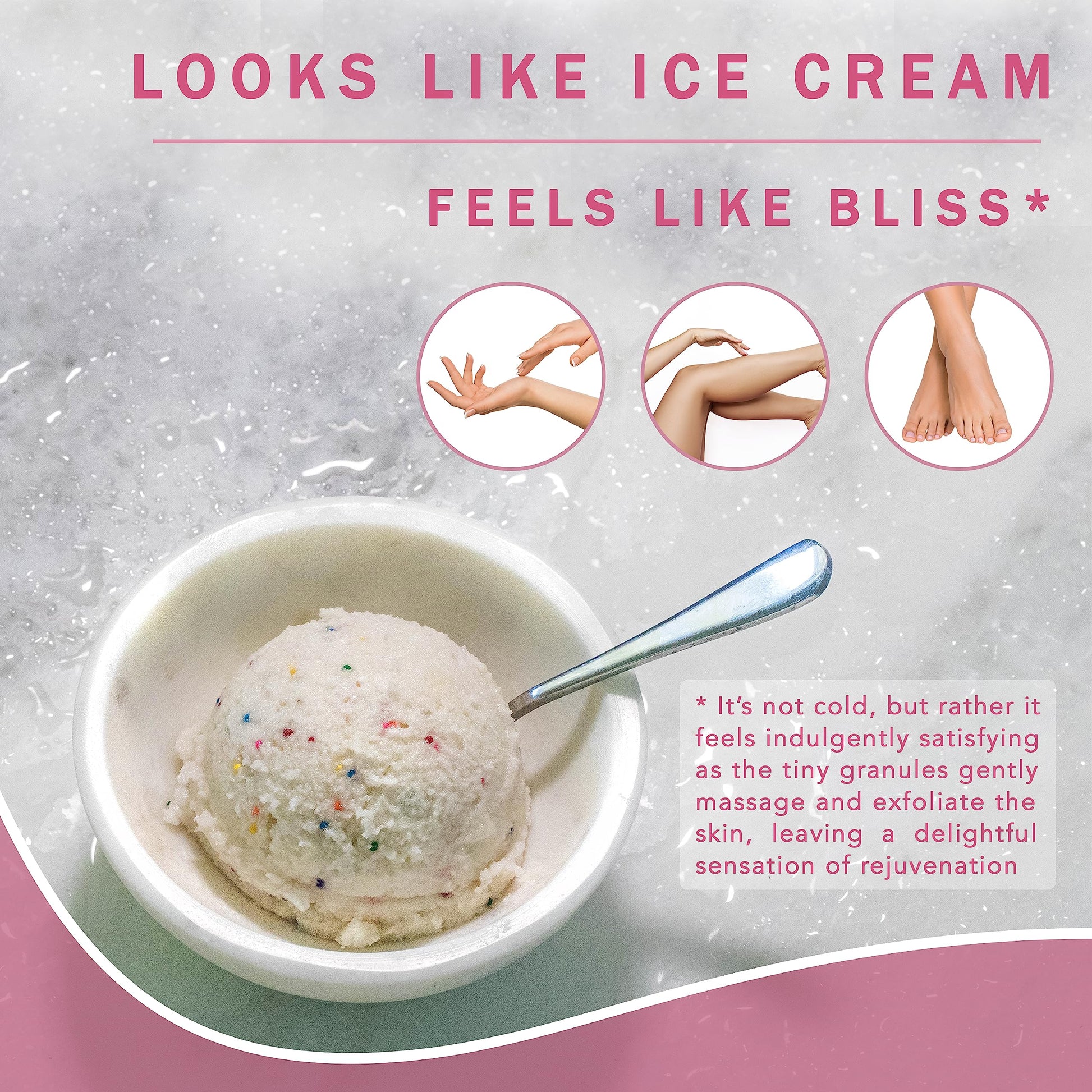 Exfoliante de Azúcar Toeah JollyScrub Birthday Cake Hidratante con Manteca de Karité y Aceites Nutritivos 200ml