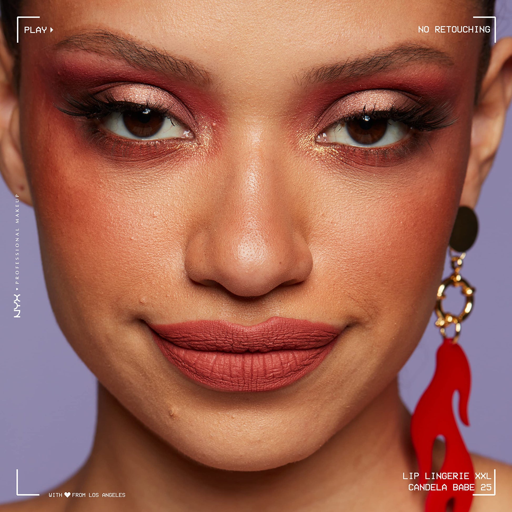 NYX Professional Makeup, Lip Lingerie XXL, Labial Liquido Mate, Tono Candela Babe