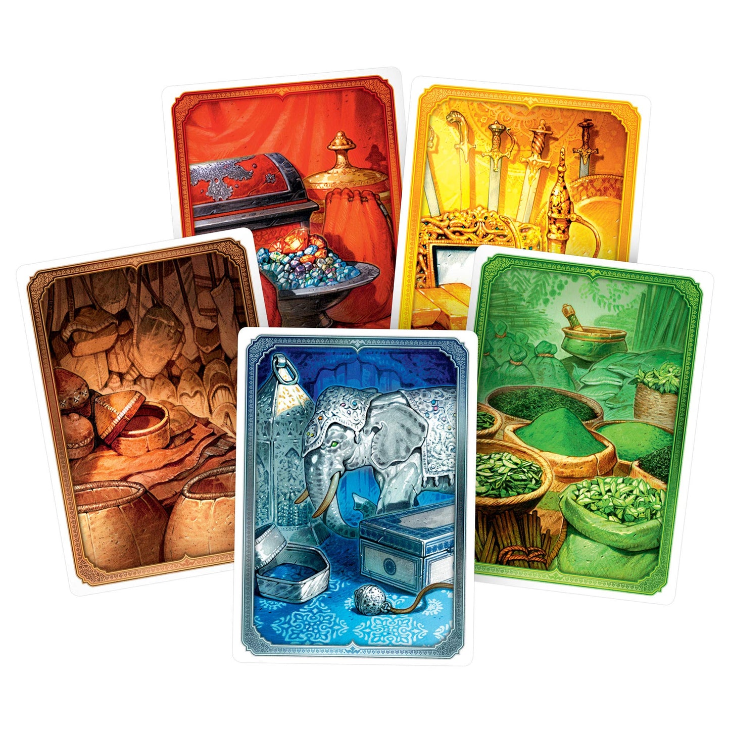 Juego de mesa Jaipur (nueva edición) - Duelo de comerciantes de ritmo rápido Juego estratégico de comercio y mercado para niños y adultos, a partir de 10 años, 2 jugadores, tiempo de juego de 30