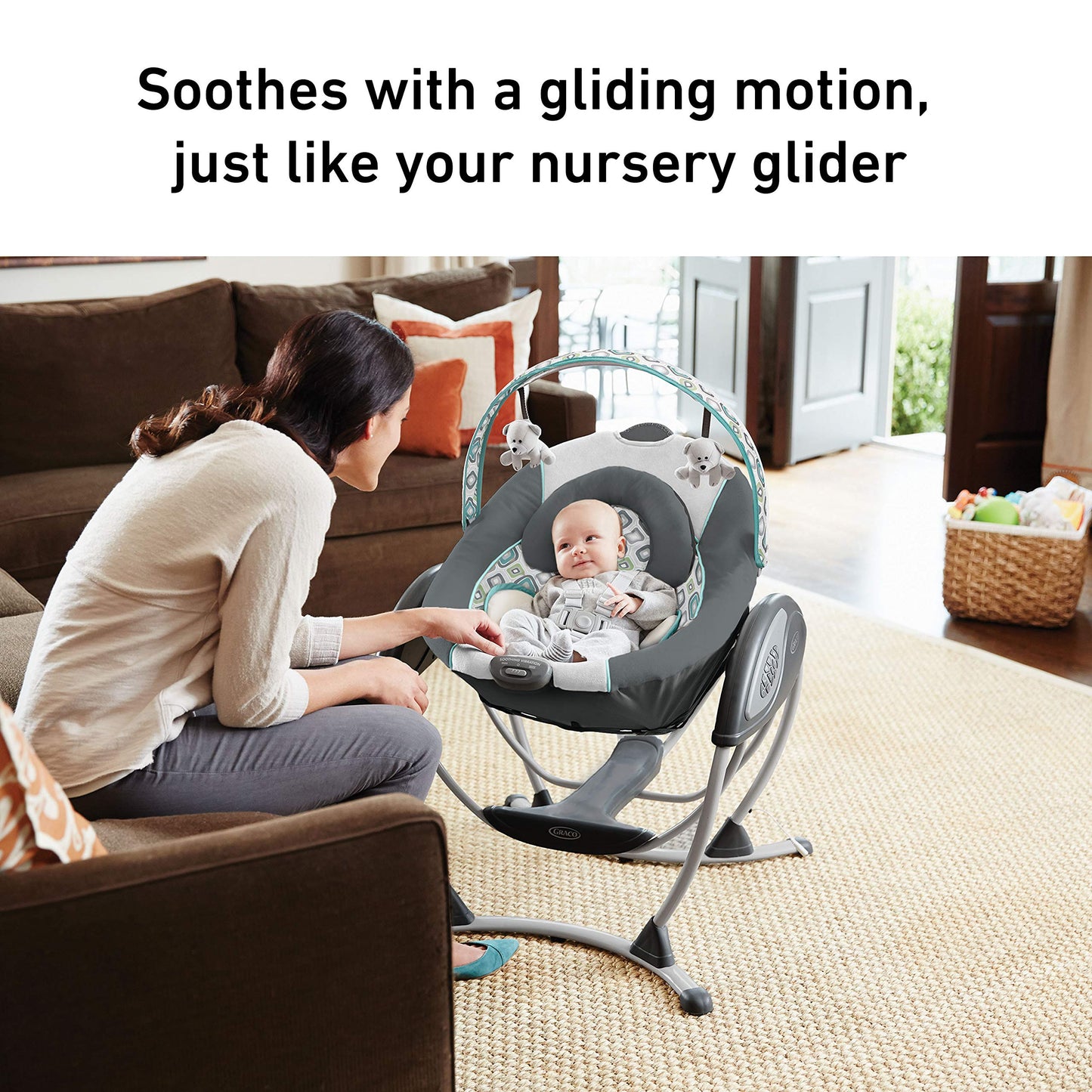 Graco Glider Lite, Mecedora para Bebé, Zuba