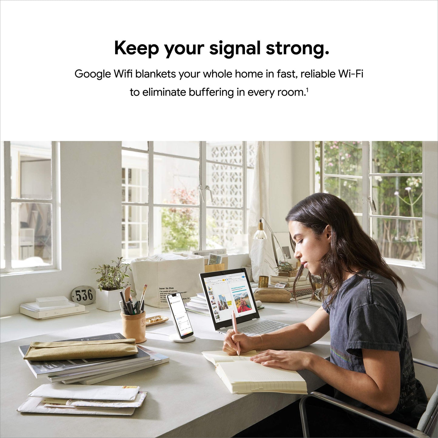 Google WiFi AC1200 - Sistema WiFi de Malla - Enrutador WiFi - Cobertura de 1500 pies Cuadrados - 1 Paquete