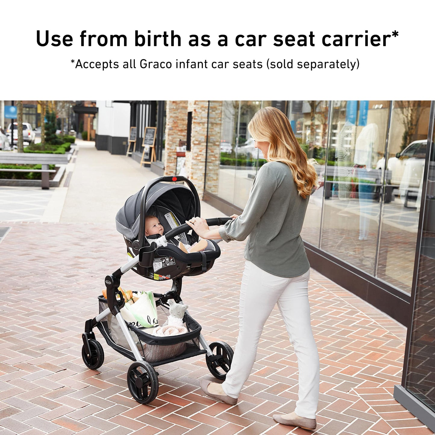 Graco Carreola Modes Nest Con Asiento Reversible Ajustable En Altura, Nico, Paquete De 1 Count