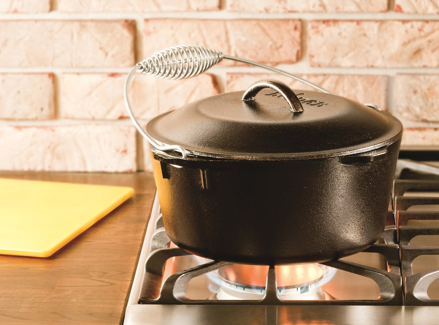 Lodge 5 Quart Cast Iron Dutch Oven - cacerolas (Negro, Plata, Negro / Plateado, Hierro fundido, Hierro fundido, EE.UU.)