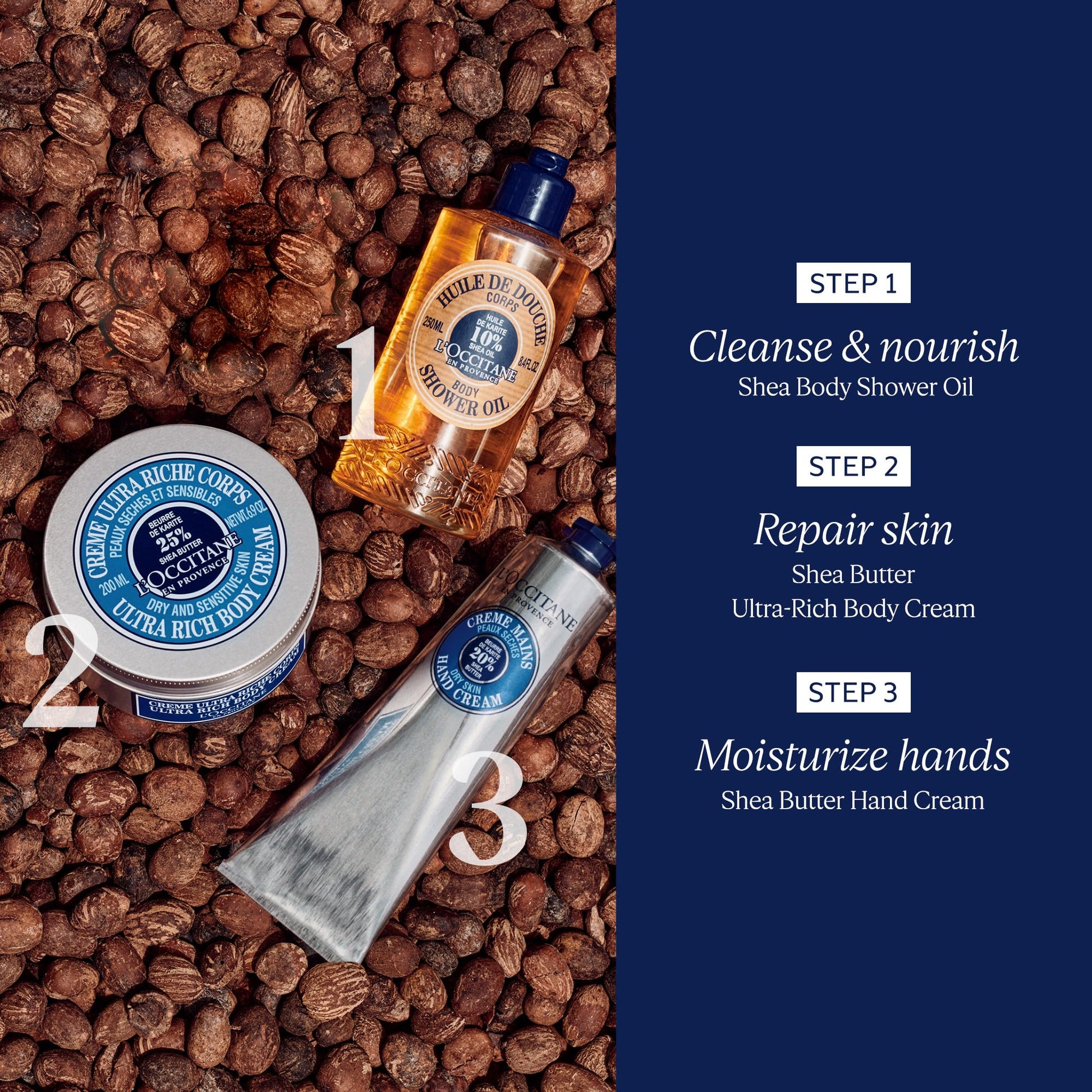 Aceite de Ducha Corporal L'Occitane Shea con 10% de Aceite de Karité