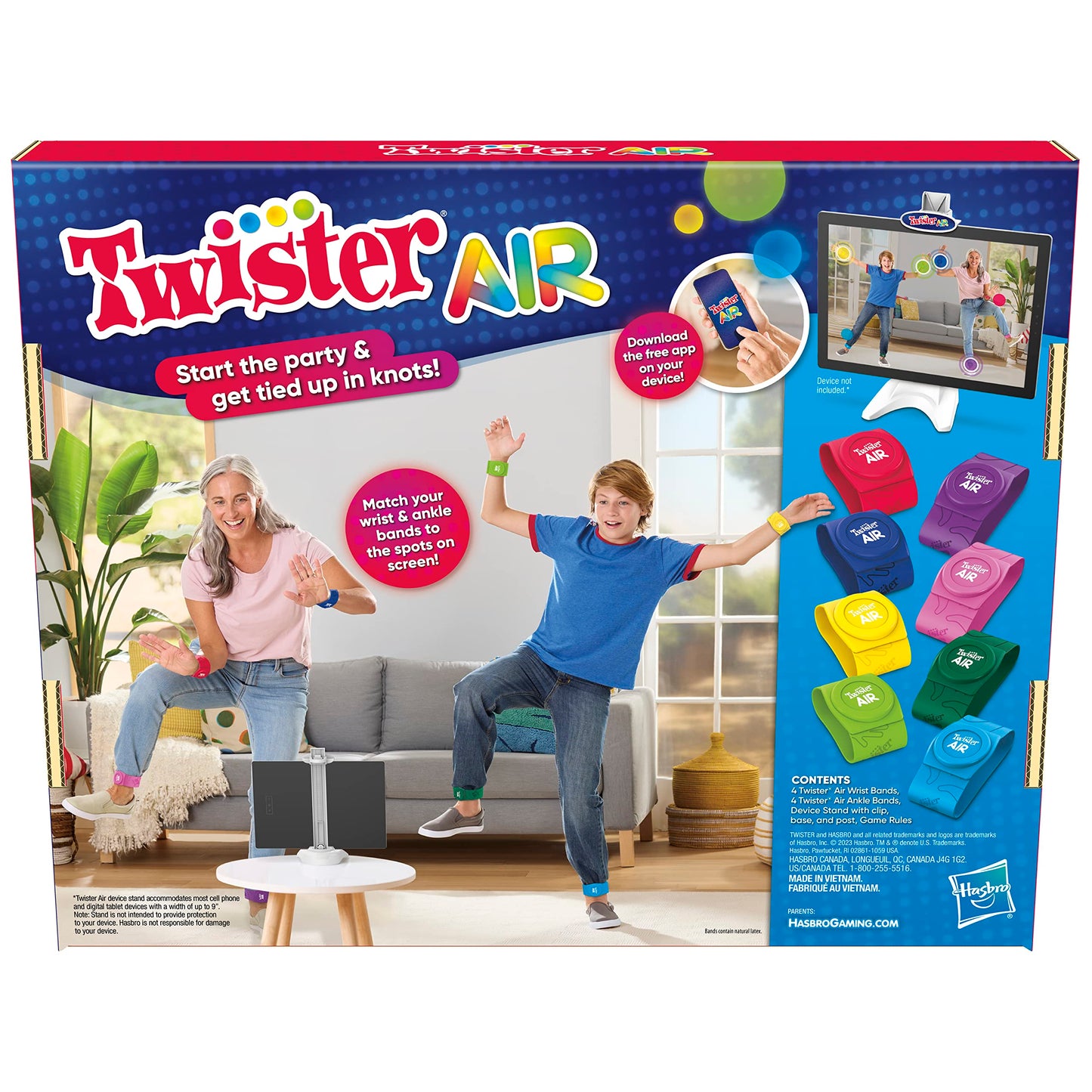 Juego Interactivo Twister Air Aplicación AR Azul Activo para Niños y Adultos