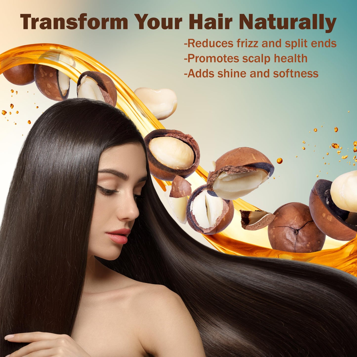 Macadamia Nut Oil 16 oz. Virgin, Unrefined Cold Pressed 100% Pure Natural - Skin, Body And Face. Great for Psoriasis & More!