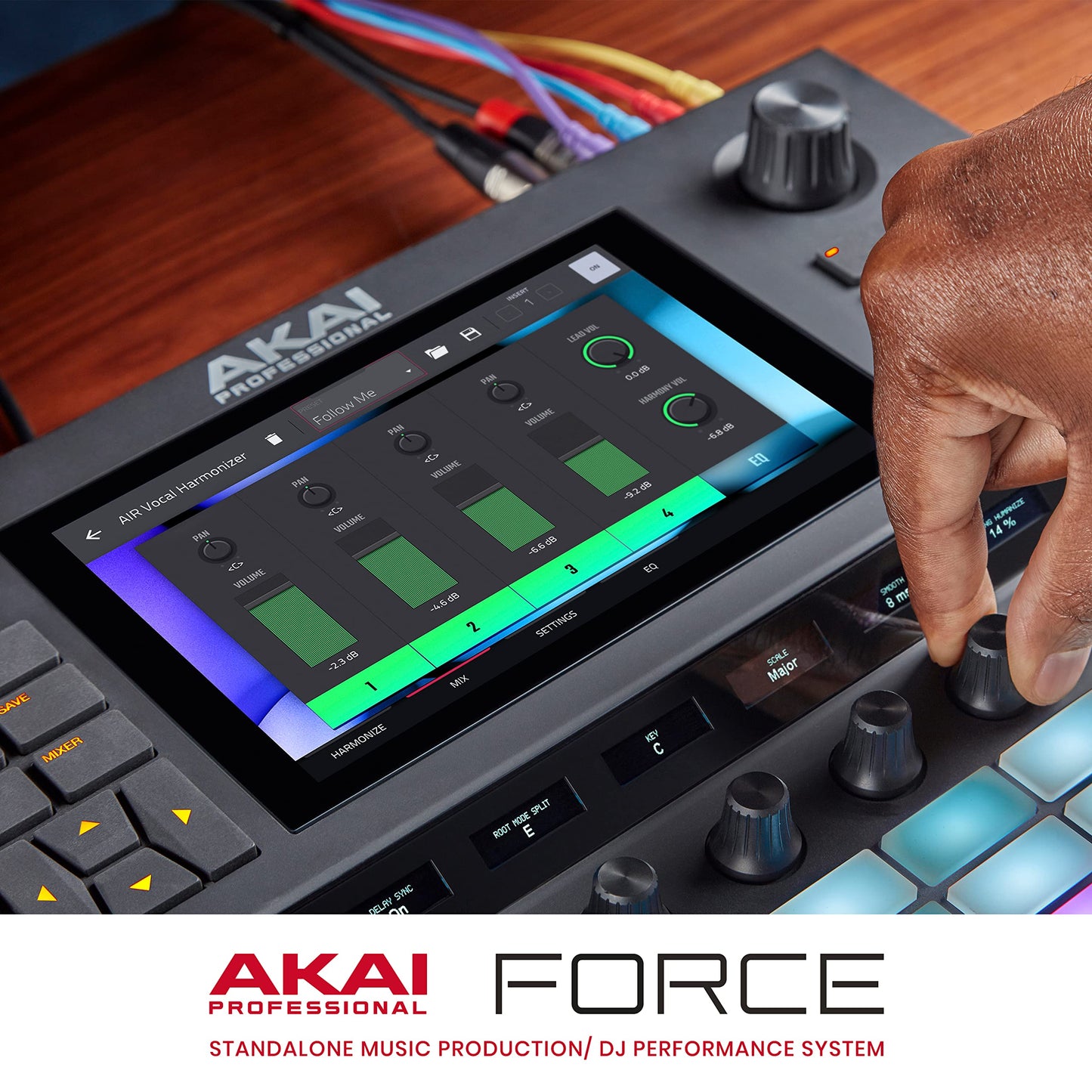 AKAI Professional FORCE – Sistema autónomo de producción musical, secuenciador MIDI, Synth Engines, MPC sampling y lanzamiento de clips estilo Ableton
