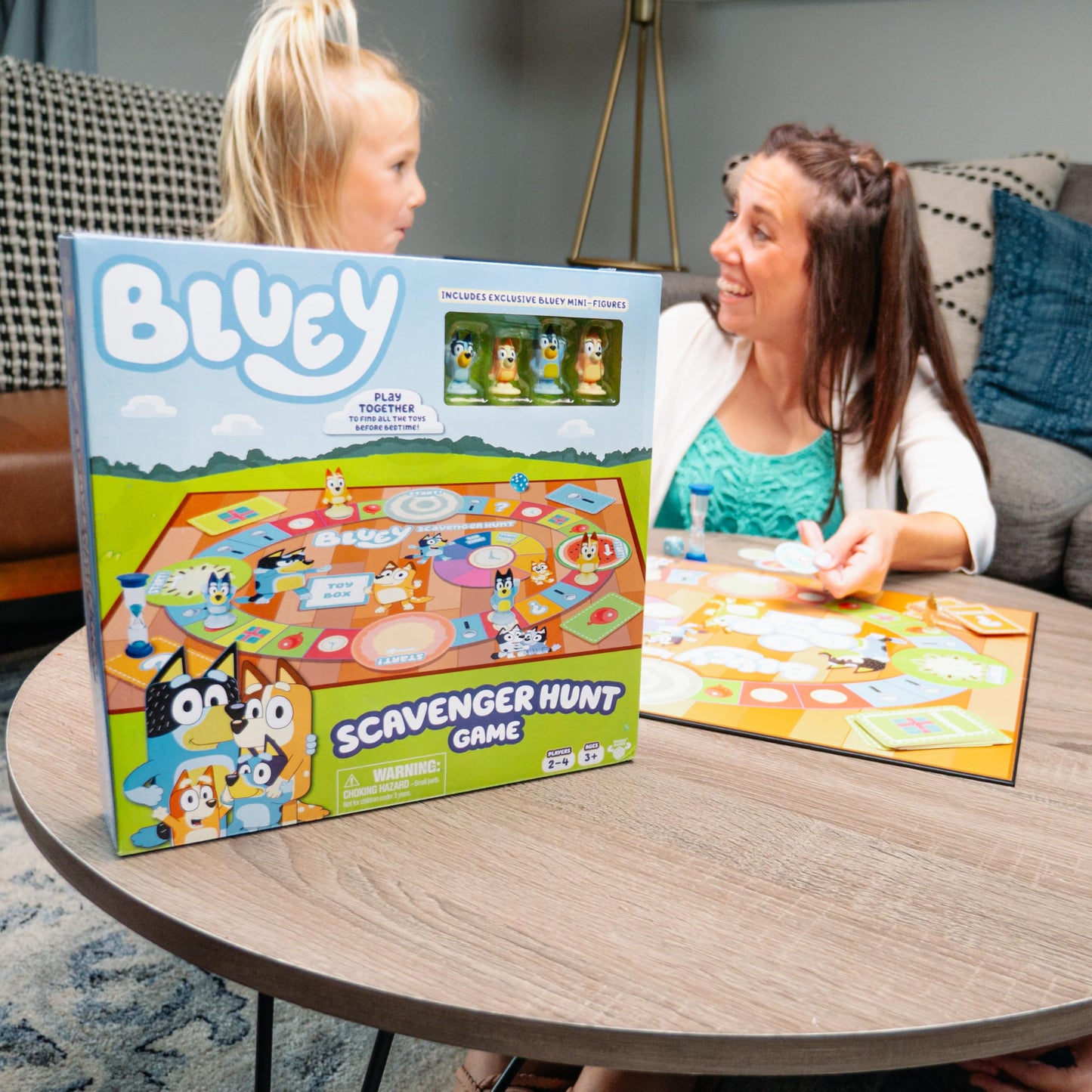 Bluey Scavenger Hunt Game. Un Divertido Juego de Mesa Lleno de Actividades Divertidas para Realizar, Cosas para Encontrar y Preguntas sobre Responder