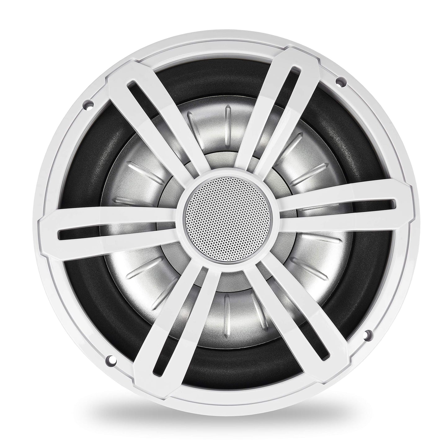 BELVA BMSS10RW 800W Peak (400W RMS) Subwoofer marino poco profundo de 10 pulgadas con iluminación LED multicolor para barcos/ATV/UTV/SxS/Powersport