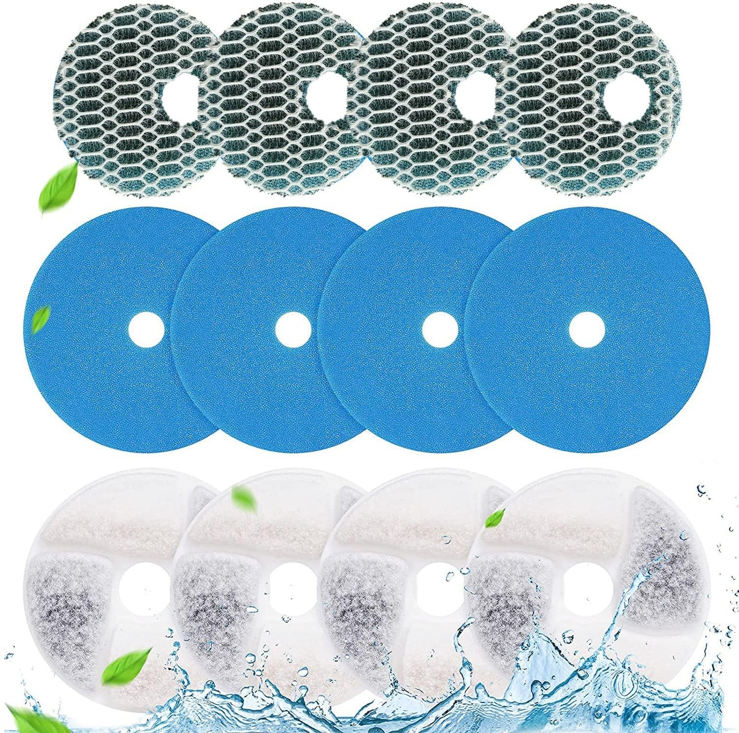 Filtros de Fuente de Agua para Gatos TBC PET Filtación Triple Ciclo Repuesto 86 oz 2.6 L