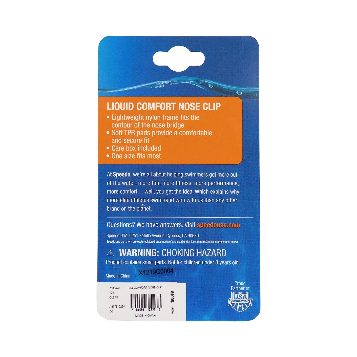 Clip Nasal Speedo Charcoal Liquid Comfort