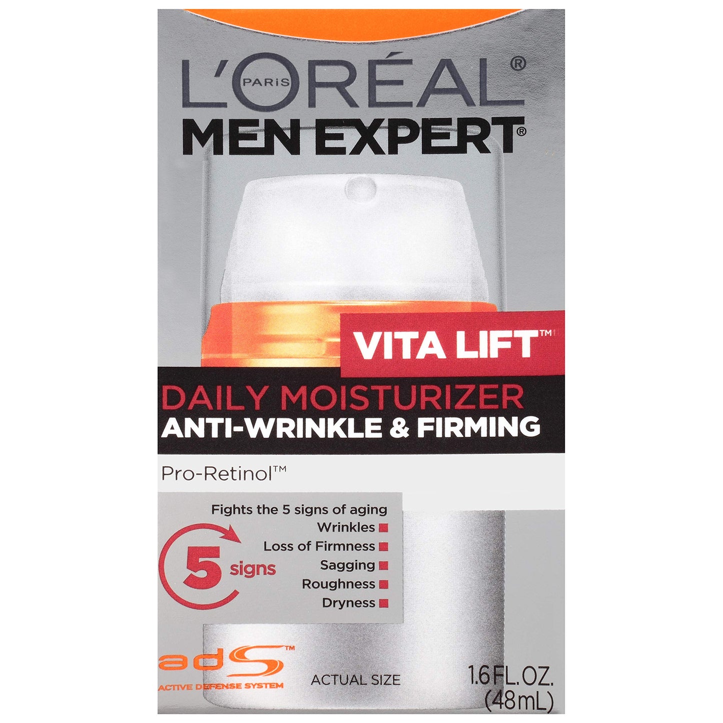 L'Oreal Paris Men's Expert Vita Lift Anti-Wrinkle and Firming Moisturizer, 1.6-Fluid Ounce