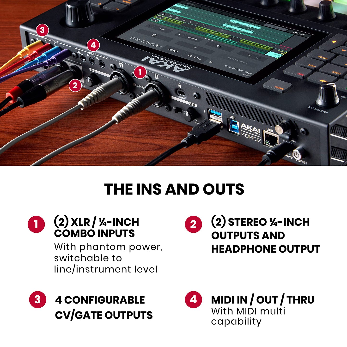 AKAI Professional FORCE – Sistema autónomo de producción musical, secuenciador MIDI, Synth Engines, MPC sampling y lanzamiento de clips estilo Ableton