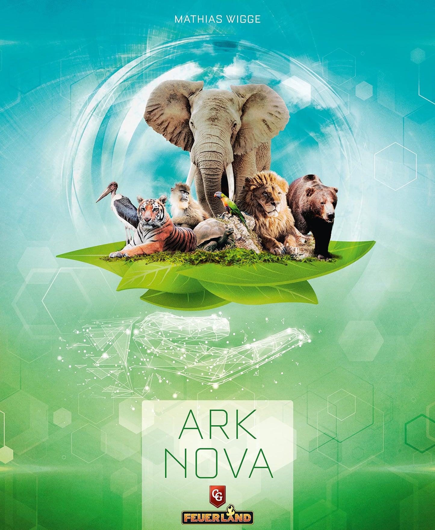 Capstone Games Ark Nova - Juego de Mesa de Estrategia de gestión de Manos, 1-4 Jugadores, Juego de 90 a 150 Minutos