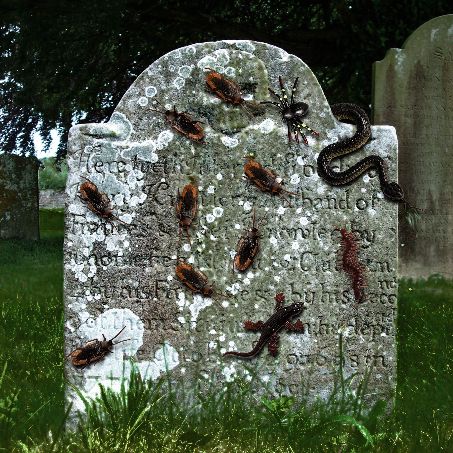 Decoración de Insectos Falsos Whaline para Fiestas Halloween 148 Piezas