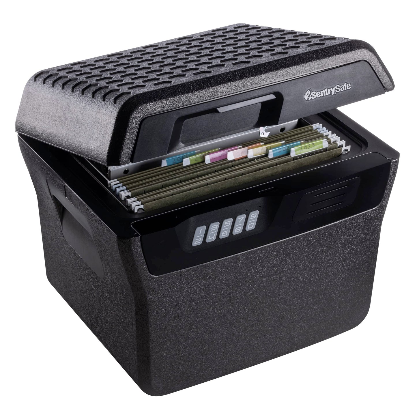SentrySafe Fire and Water Safe, Fire Resistant File Safe with Digital Lock, 0.66 Cubic Feet, FHW40300,Charcoal Grey,Large