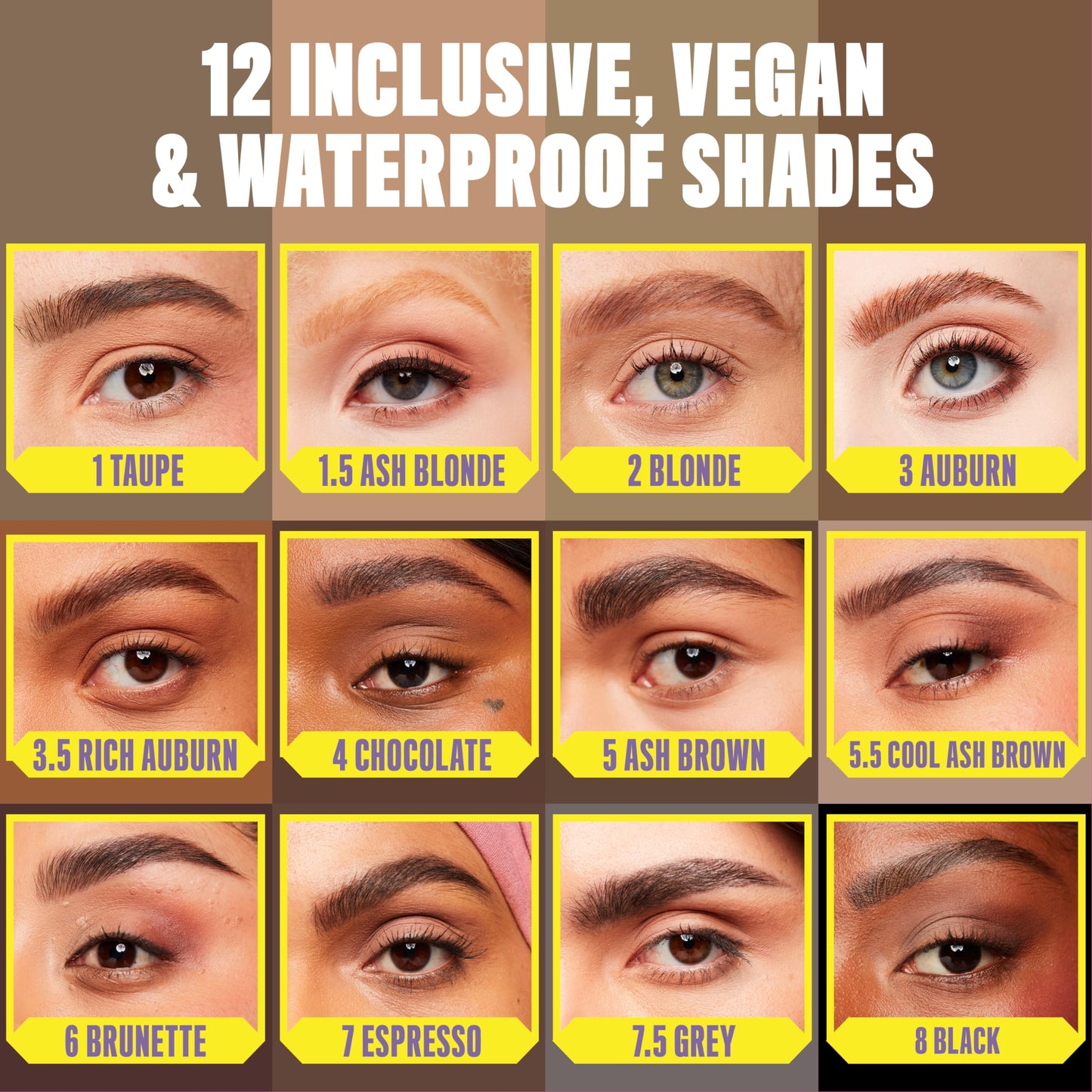 Lápiz para Cejas NYX Professional Makeup Negro Micro 1g