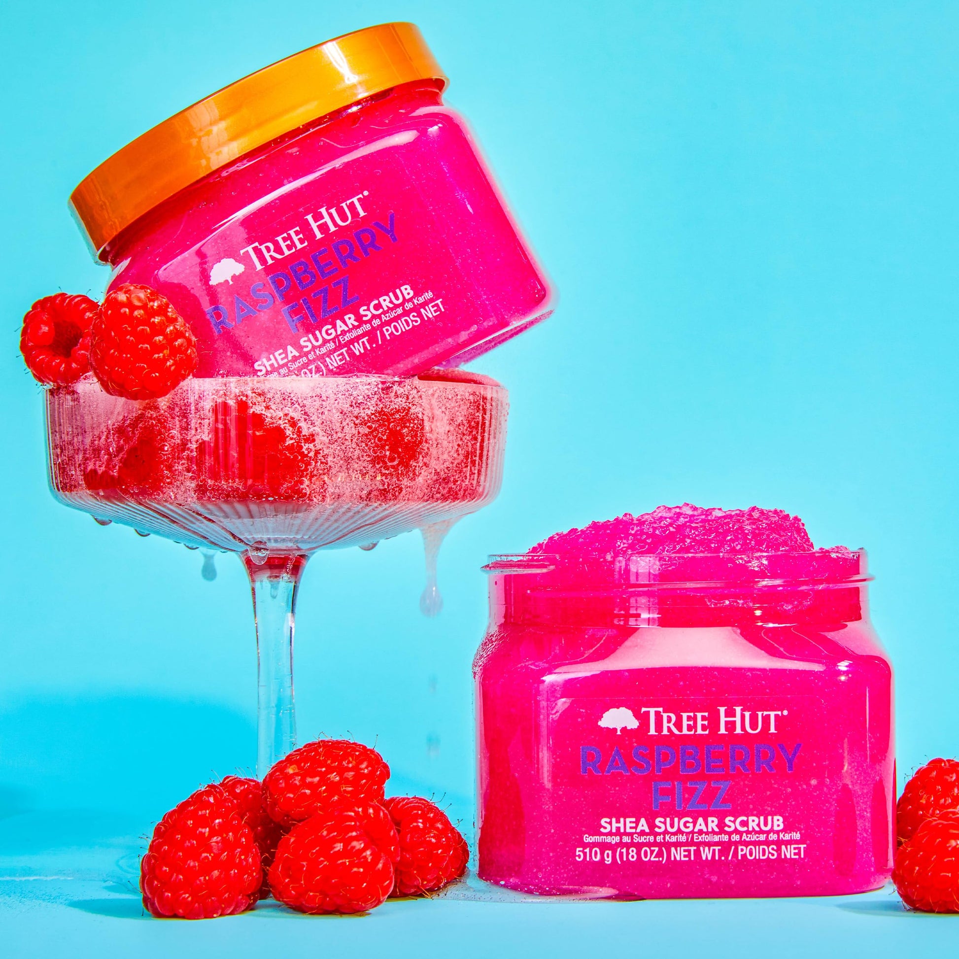 Exfoliante de Azúcar Tree Hut Raspberry Fizz