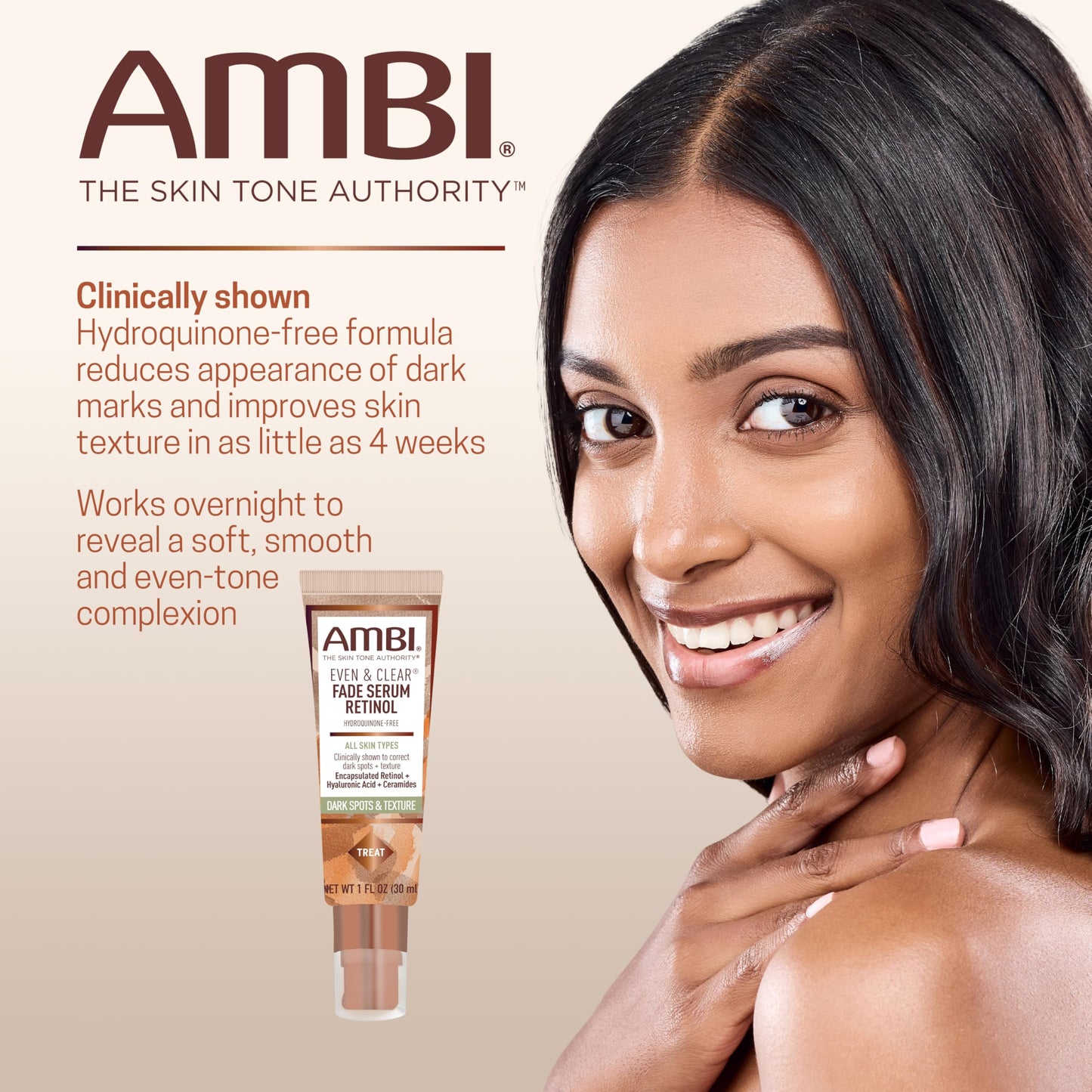 Suero Decolorante Uniforme y Transparente AMBI Reminol - ¡Ilumina tu piel!
