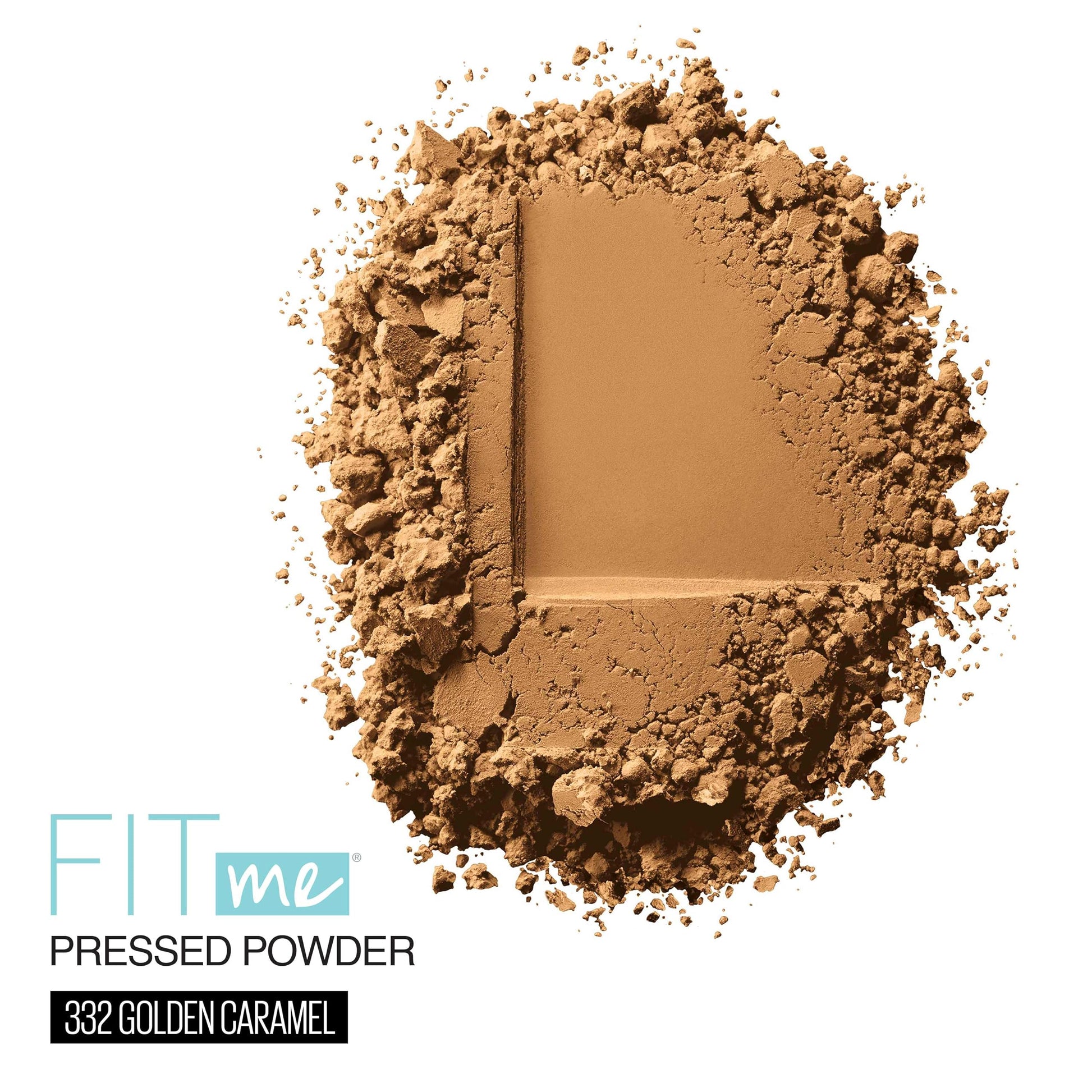 Maybelline New York Fit Me Mate + maquillaje en polvo sin poros, Golden Caramel, Paquete de 1