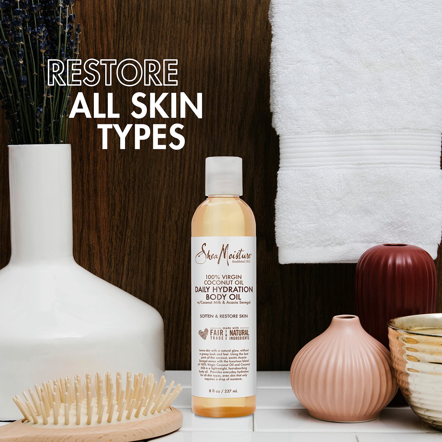 Aceite Corporal Shea Moisture Coconut Virgin 100% Hidratación Diaria Unisex